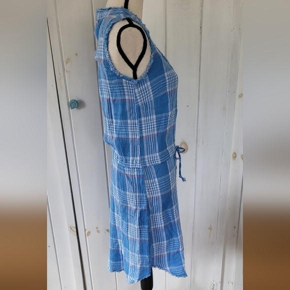 Hatley Gemma Storm Plaid Cotton Button-front Dress - Picture 4 of 9